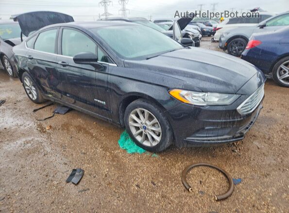 3FA6P0LU5HR287745 2017 FORD FUSION Black Передня права чверть