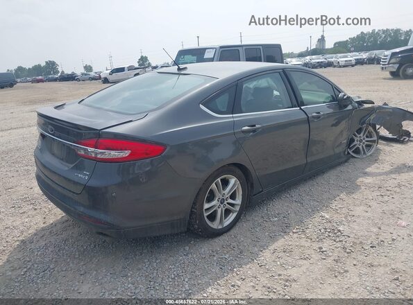 3FA6P0LU5JR102681 2018 FORD FUSION HYBRID Gray Tył prawy