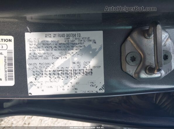 3FA6P0LU5JR102681 2018 FORD FUSION HYBRID Gray Widok komory silnika