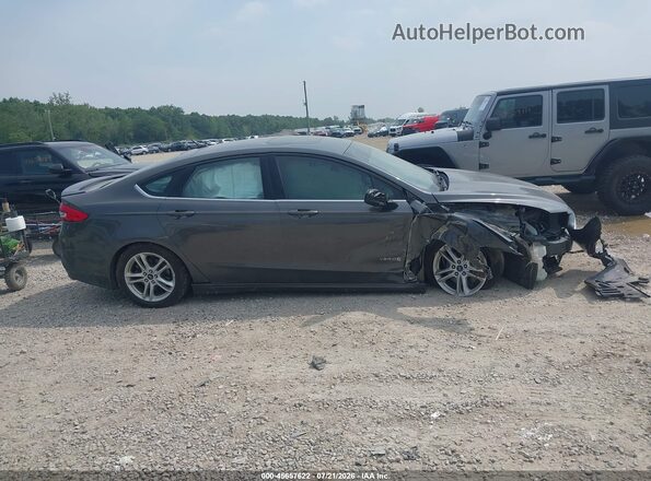 3FA6P0LU5JR102681 2018 FORD FUSION HYBRID Gray Widok wnętrza z tyłu