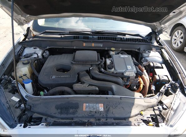 3FA6P0LU5JR119691 2018 FORD FUSION HYBRID Silver Vista trasera