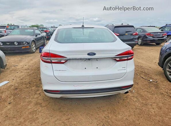 3FA6P0LU5JR139133 2018 FORD FUSION White უკანა ხედი