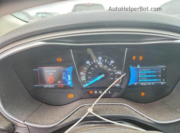 3FA6P0LU5JR139133 2018 FORD FUSION White ხელსაწყოთა პანელის ხედი