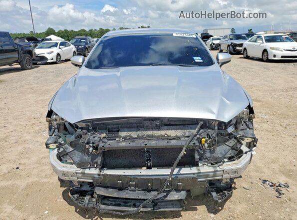 3FA6P0LU5JR158734 2018 FORD FUSION Silver Front view