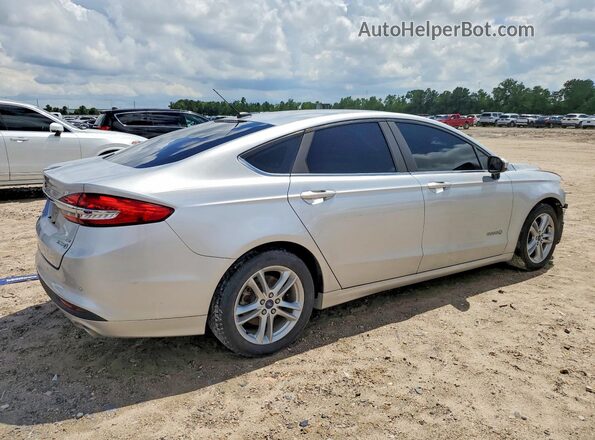 3FA6P0LU5JR158734 2018 FORD FUSION Silver Rear right