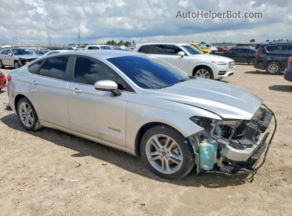 3FA6P0LU5JR158734 2018 FORD FUSION Silver Front right