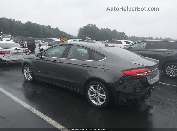 3FA6P0LU5JR208452 2018 FORD FUSION HYBRID Gray Tył lewy