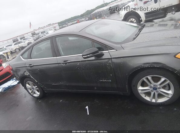 3FA6P0LU5JR208452 2018 FORD FUSION HYBRID Gray Widok wnętrza 360 stopni