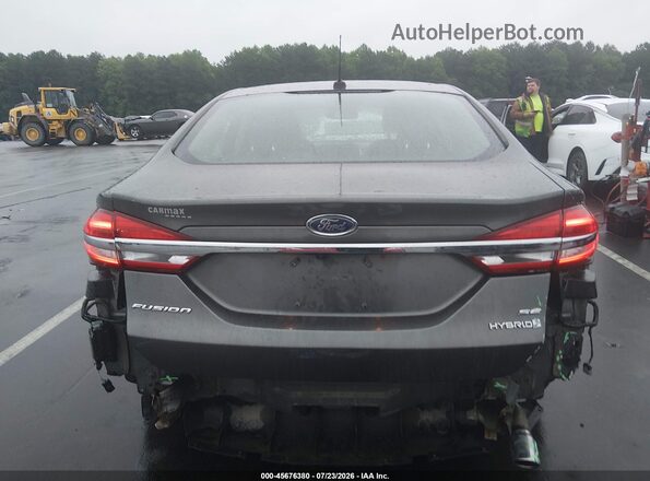 3FA6P0LU5JR208452 2018 FORD FUSION HYBRID Gray 