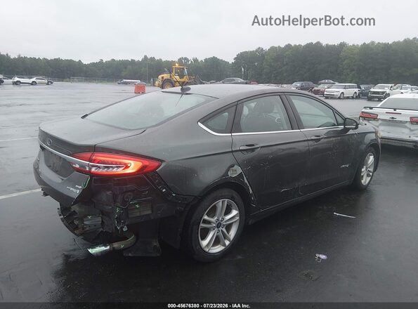 3FA6P0LU5JR208452 2018 FORD FUSION HYBRID Gray Tył prawy