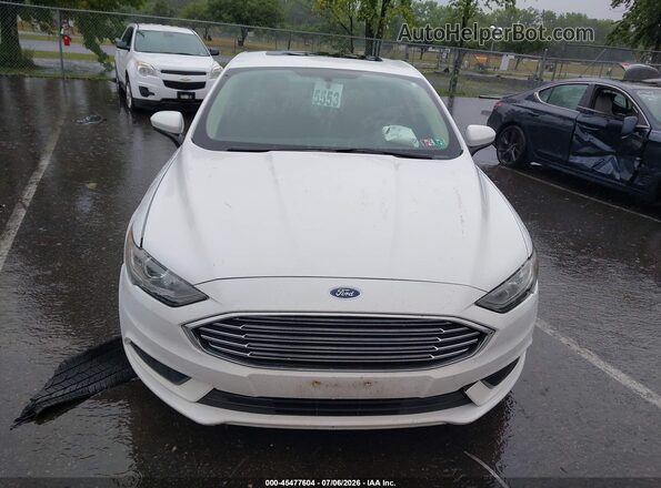 3FA6P0LU5JR247851 2018 FORD FUSION HYBRID White Вид панелі приладів