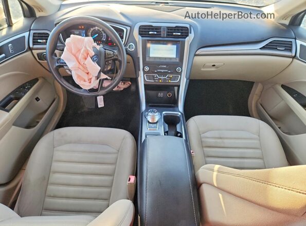 3FA6P0LU5KR118610 2019 FORD FUSION Tan Вид панелі приладів