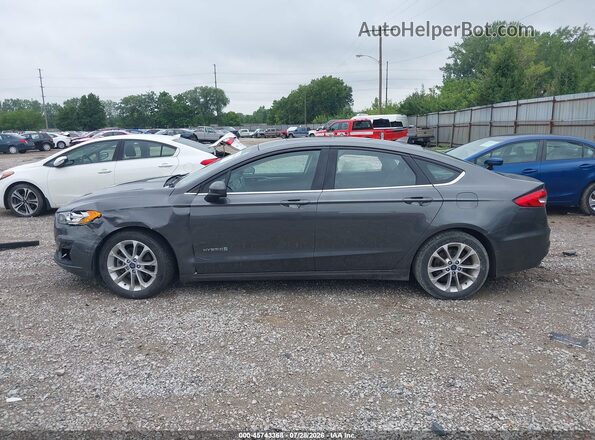 3FA6P0LU5KR151199 2019 FORD FUSION HYBRID Gray Widok wnętrza 360 stopni