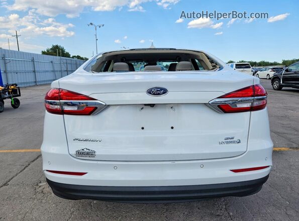 3FA6P0LU5KR188558 2019 FORD FUSION White Vista trasera