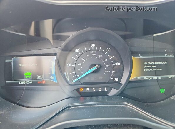 3FA6P0LU5KR188558 2019 FORD FUSION White Vista del cuadro de instrumentos