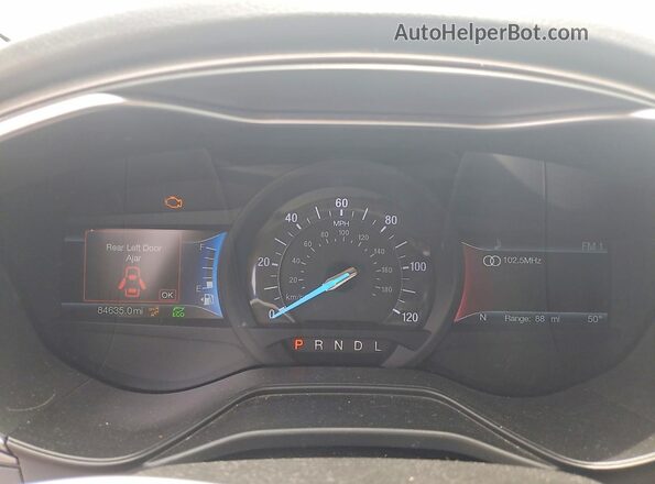 3FA6P0LU5KR211448 2019 FORD FUSION White ხელსაწყოთა პანელის ხედი