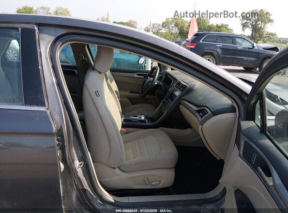 3FA6P0LU5KR242019 2019 FORD FUSION HYBRID Beige Widok wnętrza z przodu
