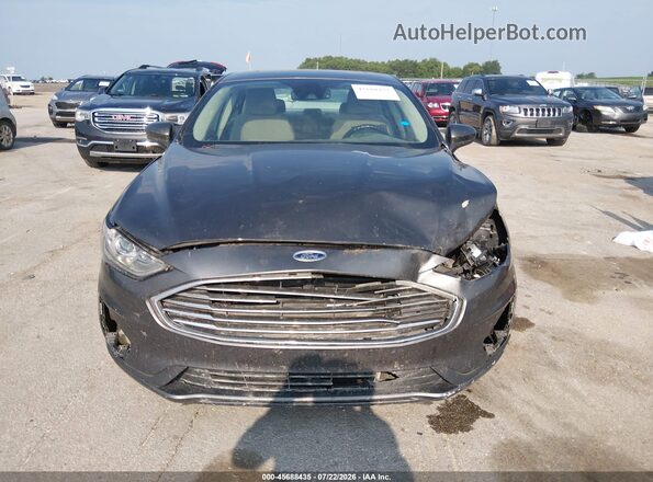 3FA6P0LU5KR242019 2019 FORD FUSION HYBRID Beige Widok wnętrza z tyłu