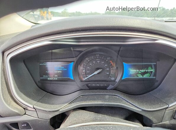 3FA6P0LU5KR254834 2019 FORD FUSION Серый Вид щитка приборов
