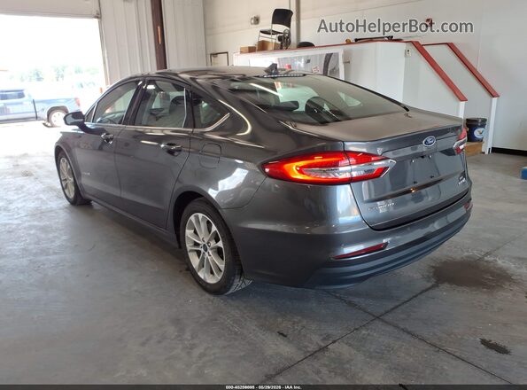 3FA6P0LU5KR274100 2019 FORD FUSION HYBRID Gray Trasero izquierdo