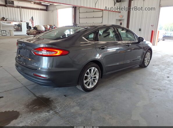 3FA6P0LU5KR274100 2019 FORD FUSION HYBRID Gray Trasero derecho