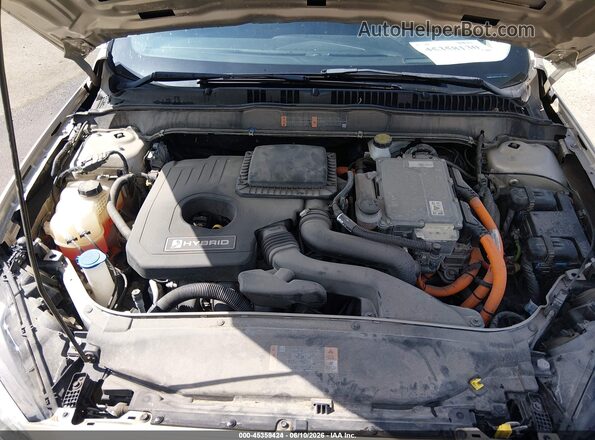 3FA6P0LU5KR274422 2019 FORD FUSION HYBRID Gold Rear view
