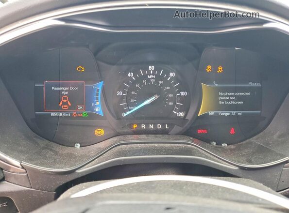 3FA6P0LU5LR149048 2020 FORD FUSION Black Vista del cuadro de instrumentos