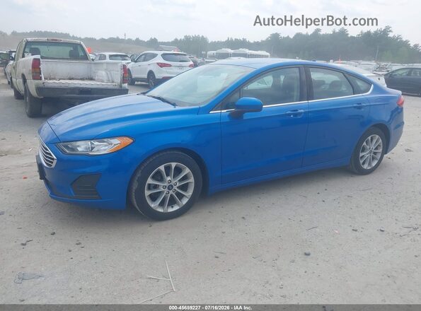 3FA6P0LU5LR196807 2020 FORD FUSION Blue Передня ліва чверть