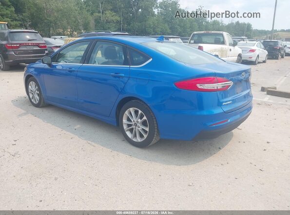 3FA6P0LU5LR196807 2020 FORD FUSION Blue Задня ліва чверть