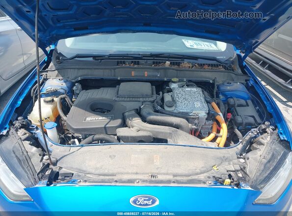3FA6P0LU5LR196807 2020 FORD FUSION Blue Вид ззаду