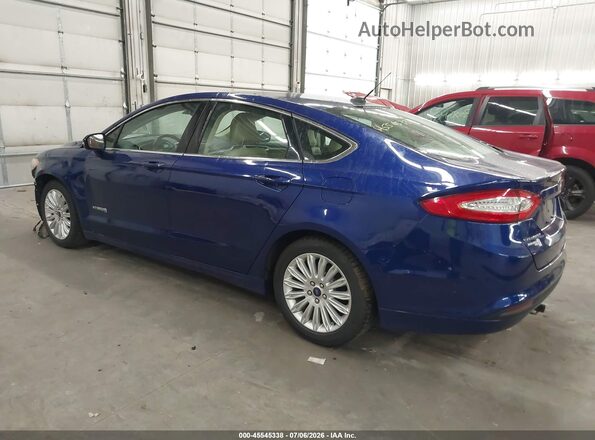 3FA6P0LU6GR290698 2016 FORD FUSION HYBRID Blue Rear left