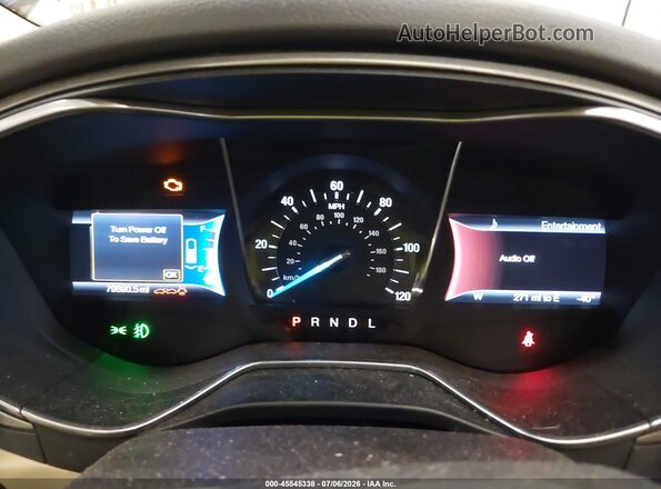 3FA6P0LU6GR290698 2016 FORD FUSION HYBRID Blue Rear seats view