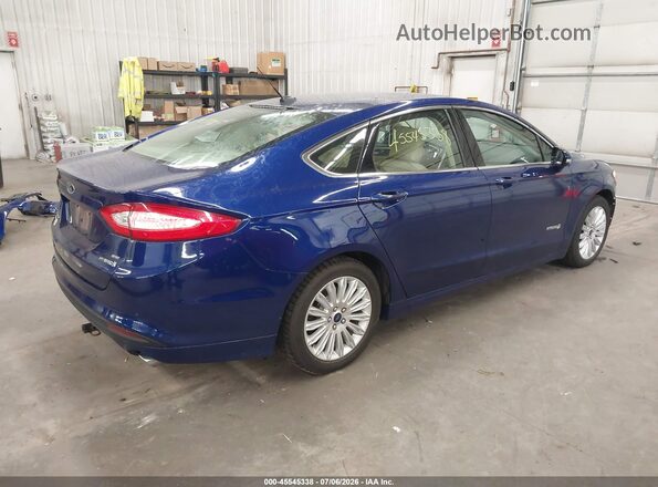 3FA6P0LU6GR290698 2016 FORD FUSION HYBRID Blue Rear right