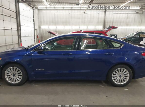 3FA6P0LU6GR290698 2016 FORD FUSION HYBRID Blue 