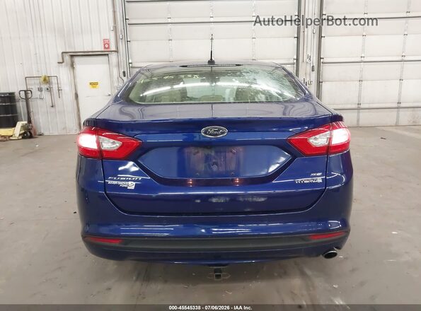 3FA6P0LU6GR290698 2016 FORD FUSION HYBRID Blue 