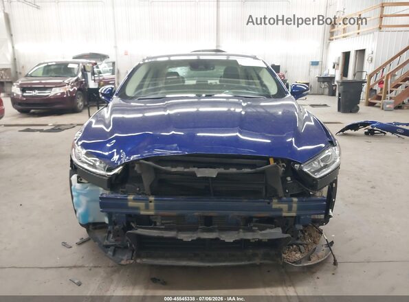 3FA6P0LU6GR290698 2016 FORD FUSION HYBRID Blue Rear interior view