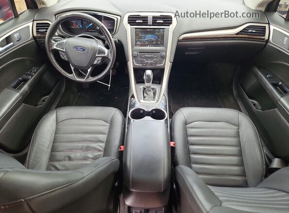 3FA6P0LU6GR304549 2016 FORD FUSION Red Vista del salpicadero