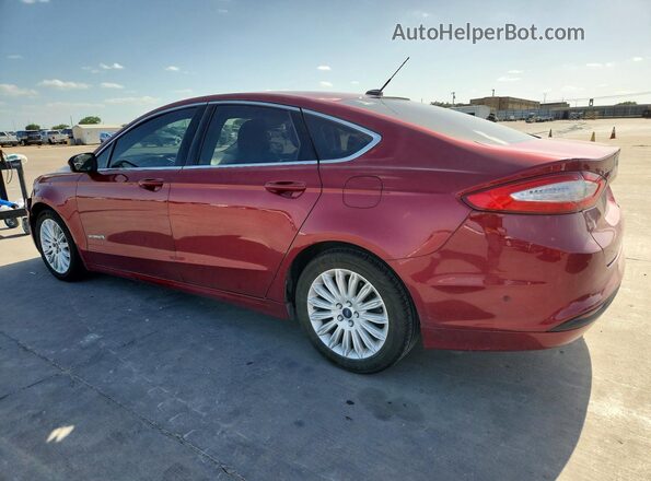 3FA6P0LU6GR304549 2016 FORD FUSION Red Trasero izquierdo