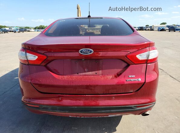 3FA6P0LU6GR304549 2016 FORD FUSION Red Vista trasera