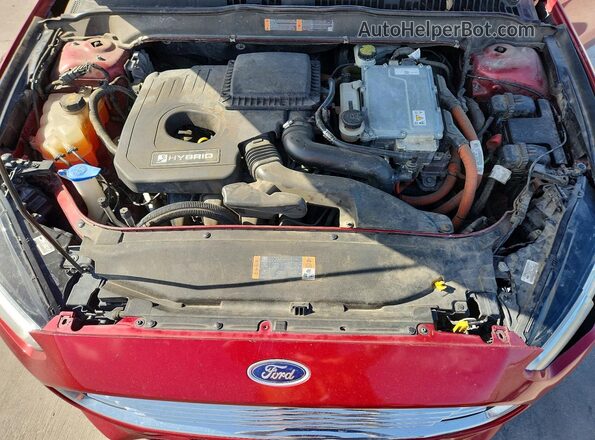 3FA6P0LU6GR304549 2016 FORD FUSION Red Vista interior trasera