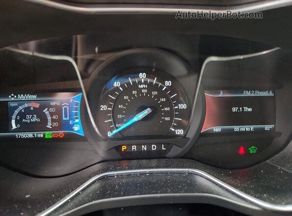 3FA6P0LU6GR304549 2016 FORD FUSION Red Vista del cuadro de instrumentos