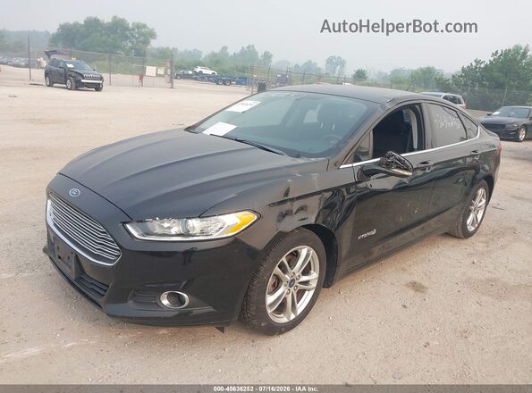 3FA6P0LU6GR308276 2016 FORD FUSION HYBRID Black Przód lewy