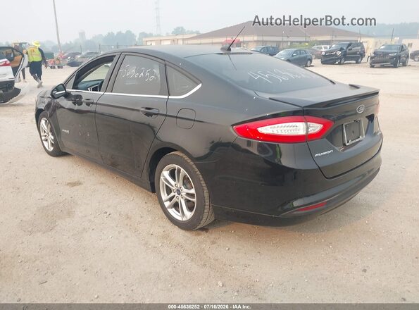 3FA6P0LU6GR308276 2016 FORD FUSION HYBRID Black Tył lewy