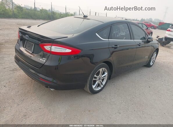 3FA6P0LU6GR308276 2016 FORD FUSION HYBRID Black Tył prawy