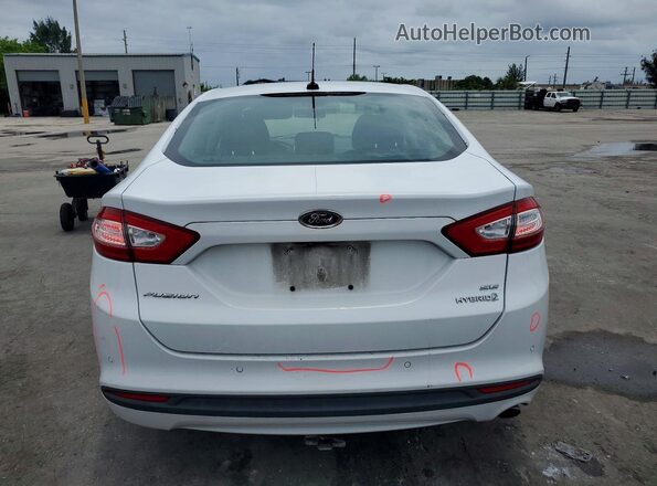 3FA6P0LU6GR341956 2016 FORD FUSION Белый Вид сзади