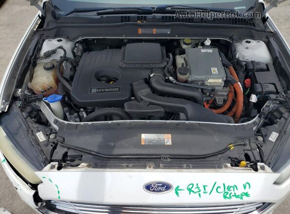 3FA6P0LU6GR341956 2016 FORD FUSION Белый Вид задней части салона