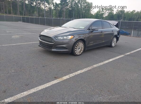 3FA6P0LU6GR368574 2016 FORD FUSION HYBRID Gray Առջևի ձախ երեք քառորդ տեսարան