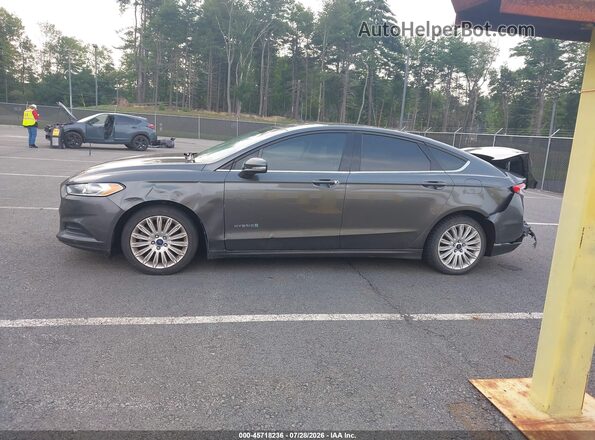 3FA6P0LU6GR368574 2016 FORD FUSION HYBRID Gray Սալոնի հետևի տեսք