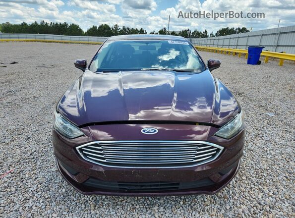 3FA6P0LU6HR262403 2017 FORD FUSION Burgundy წინა ხედი