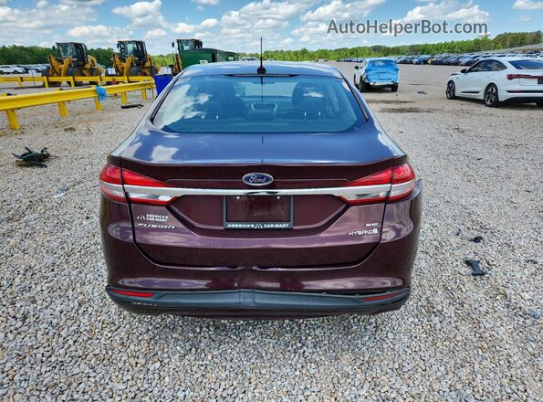 3FA6P0LU6HR262403 2017 FORD FUSION Burgundy უკანა ხედი